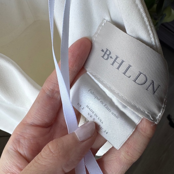 Anthropologie BHLDN Montreal Crepe Maxi Dress in White / Ivory (Size 2) - Picture 5 of 5